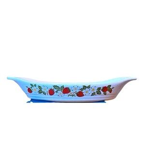Sheffield Strawberries 'N Cream Baking casserole Dish Stoneware Collection Japan